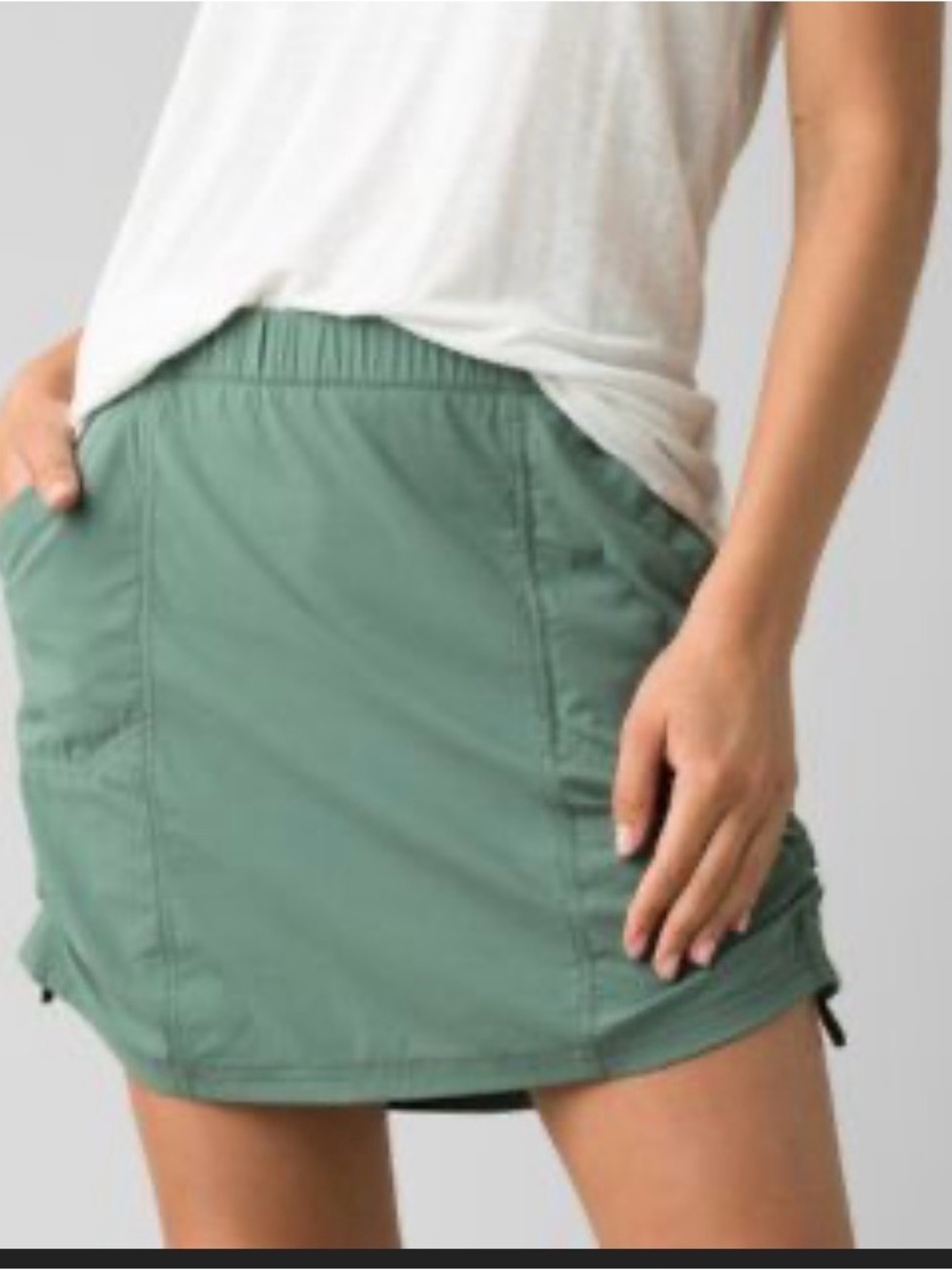 Prana Women's Medium Active Skort in Sage Green